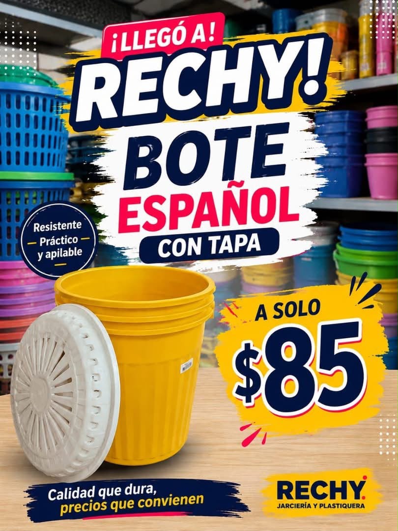 Promoción de bote español con tapa