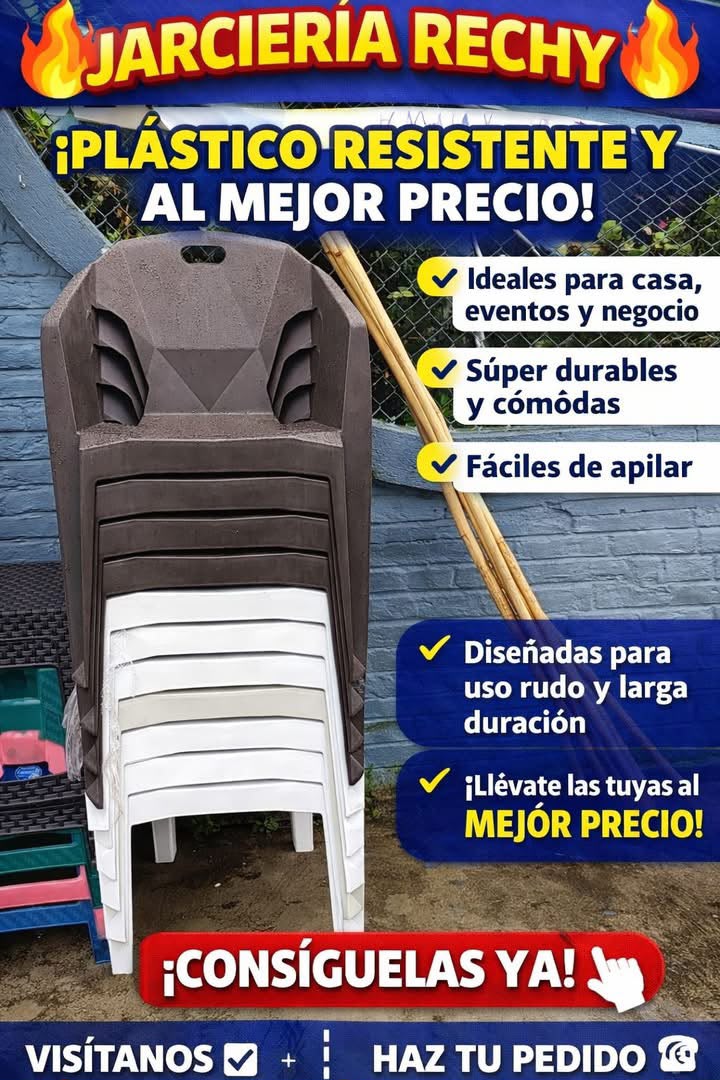 Promoción de sillas de plástico resistentes